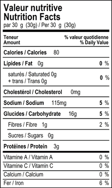 Nutrition Facts