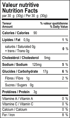 Nutrition Facts